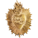 Amore Sacro Raw Bronze Sacred Heart Brooch