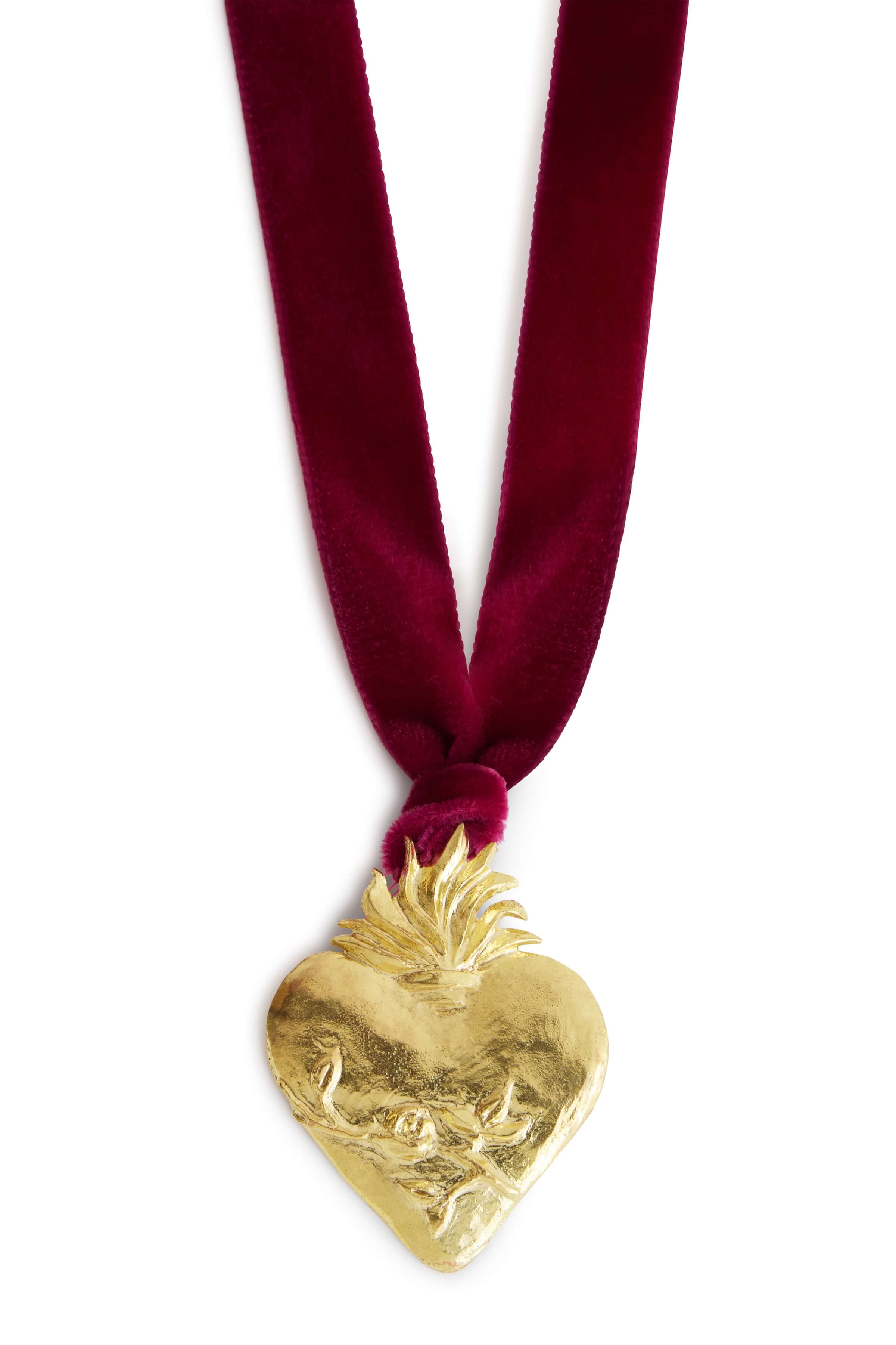 Amore Sacro Sacred Heart Large Choker Pendant