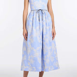 Apple Embroidered Stripe Dress