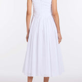 Maeve Cotton Eyelet Square Neck Midi Dress