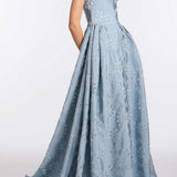 Rosebay Floral Organza Burnout Gown