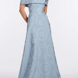 Ella Floral Burnout Gown