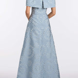 Ella Floral Burnout Gown