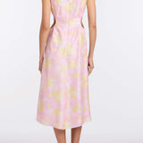 Carmen Floral Satin Dress