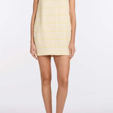 Daisy Lemon Textured Stripe Mini Dress