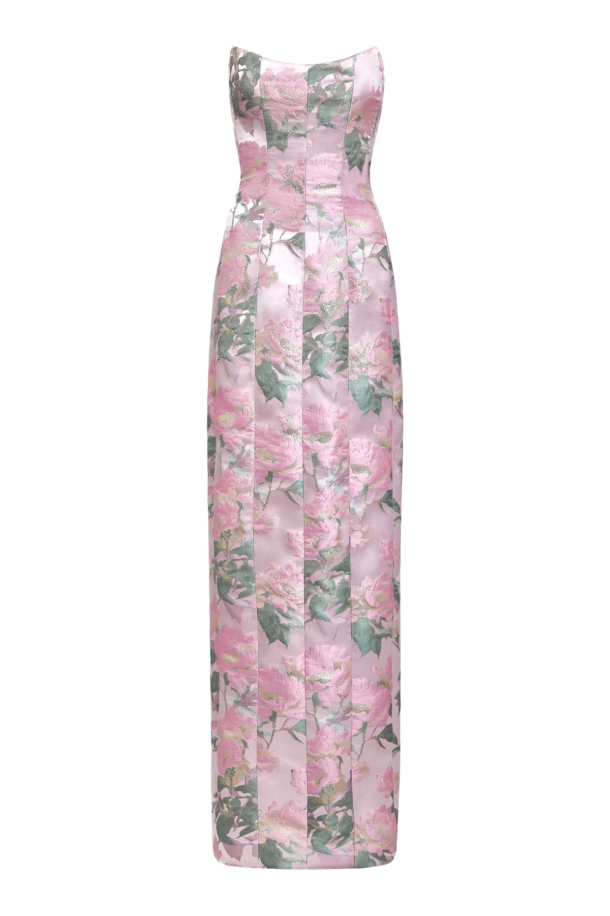Odessa Light Brocade Column Gown