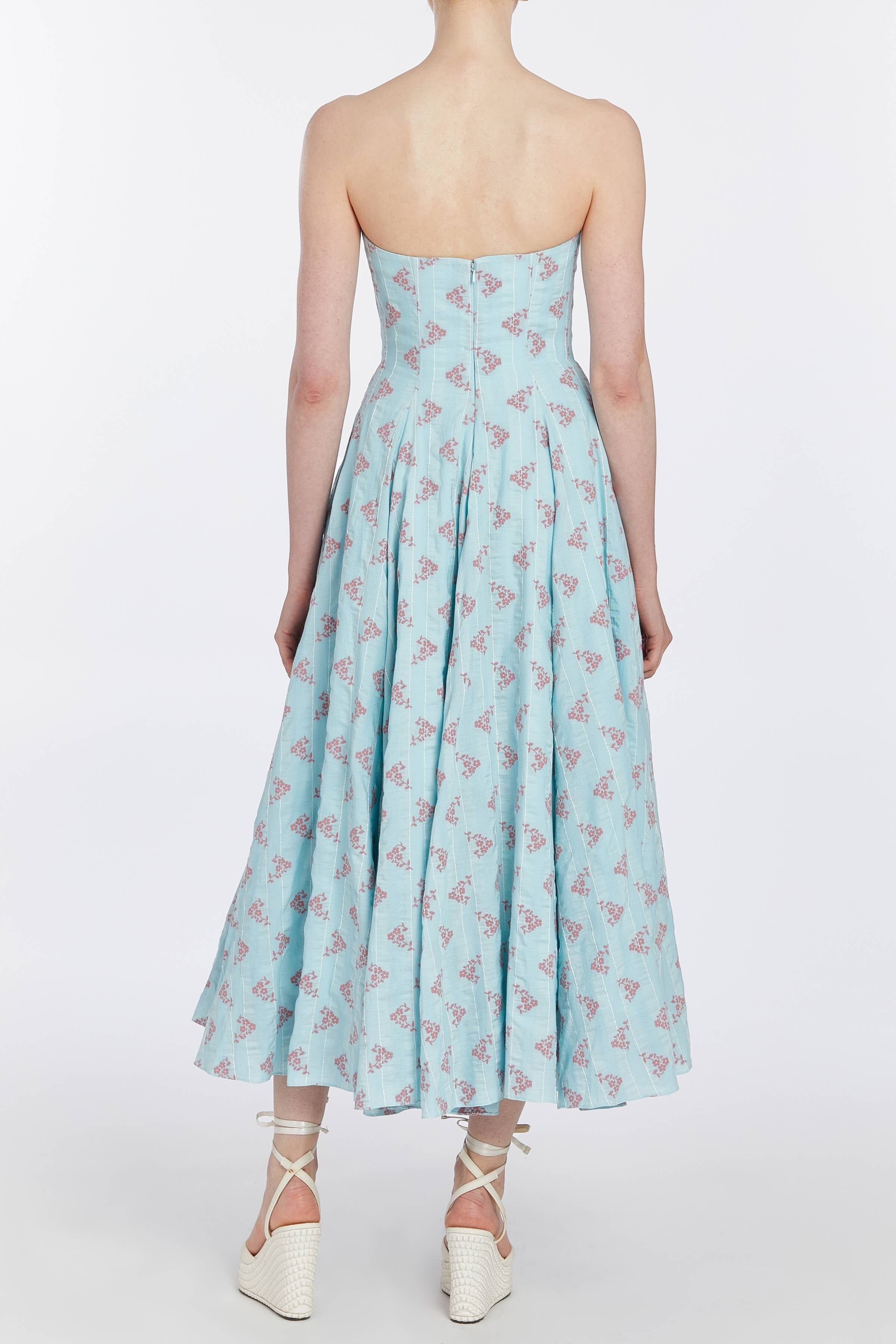 Rousseau Floral Cotton Midi Dress