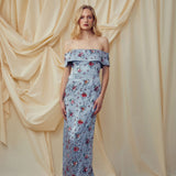 Clover Hand-Beaded Gown