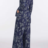 Savane Floral Denim Jacket Top