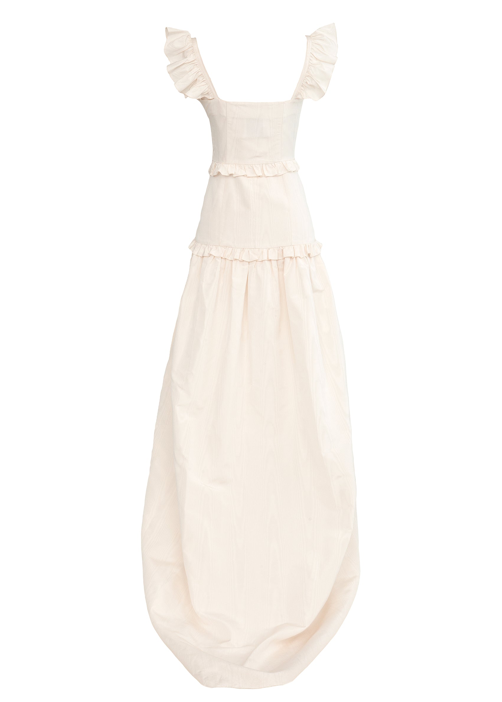 Arabella Ivory Moire Faille Gown