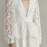 Aphrodite White Lace Gown