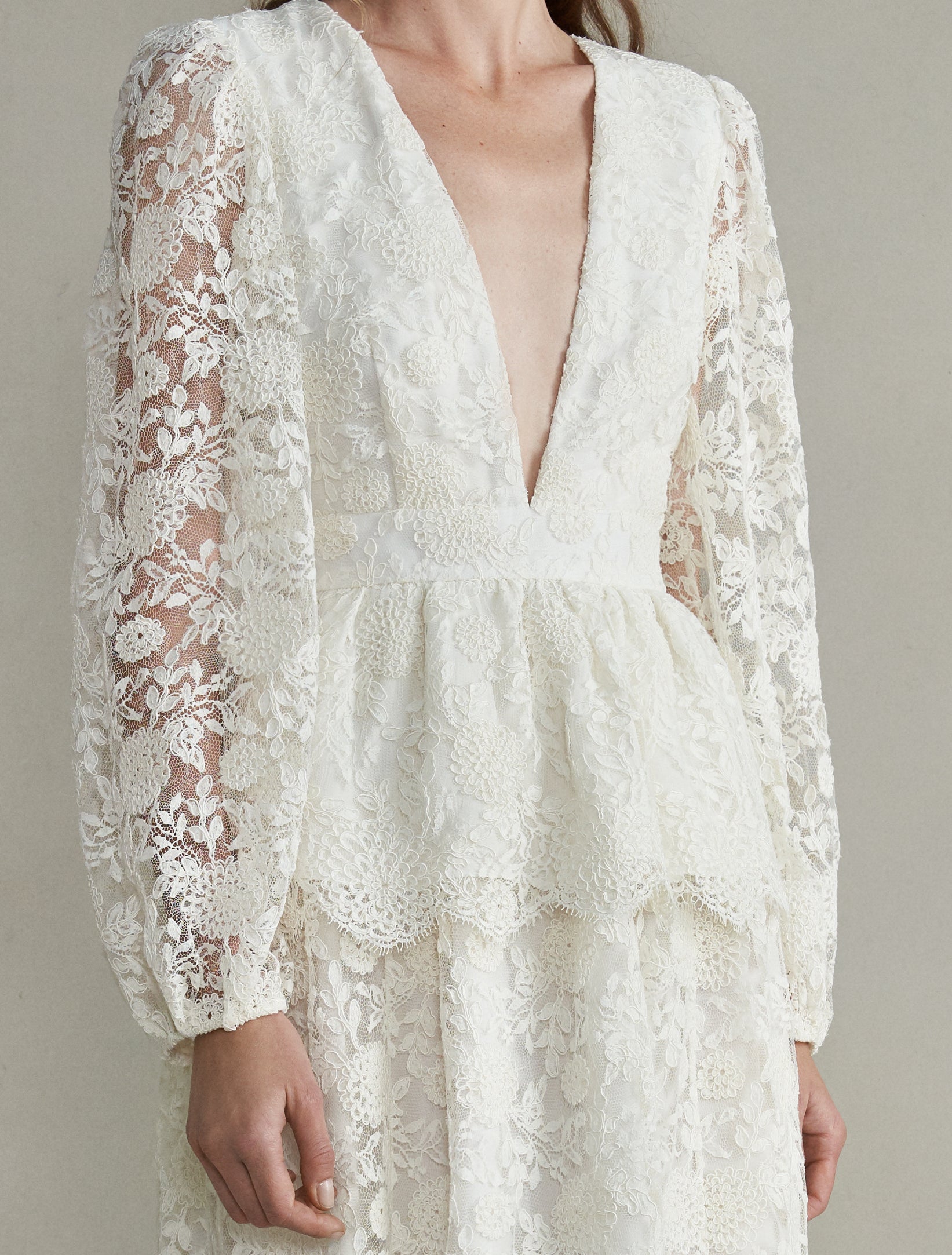 Aphrodite White Lace Gown