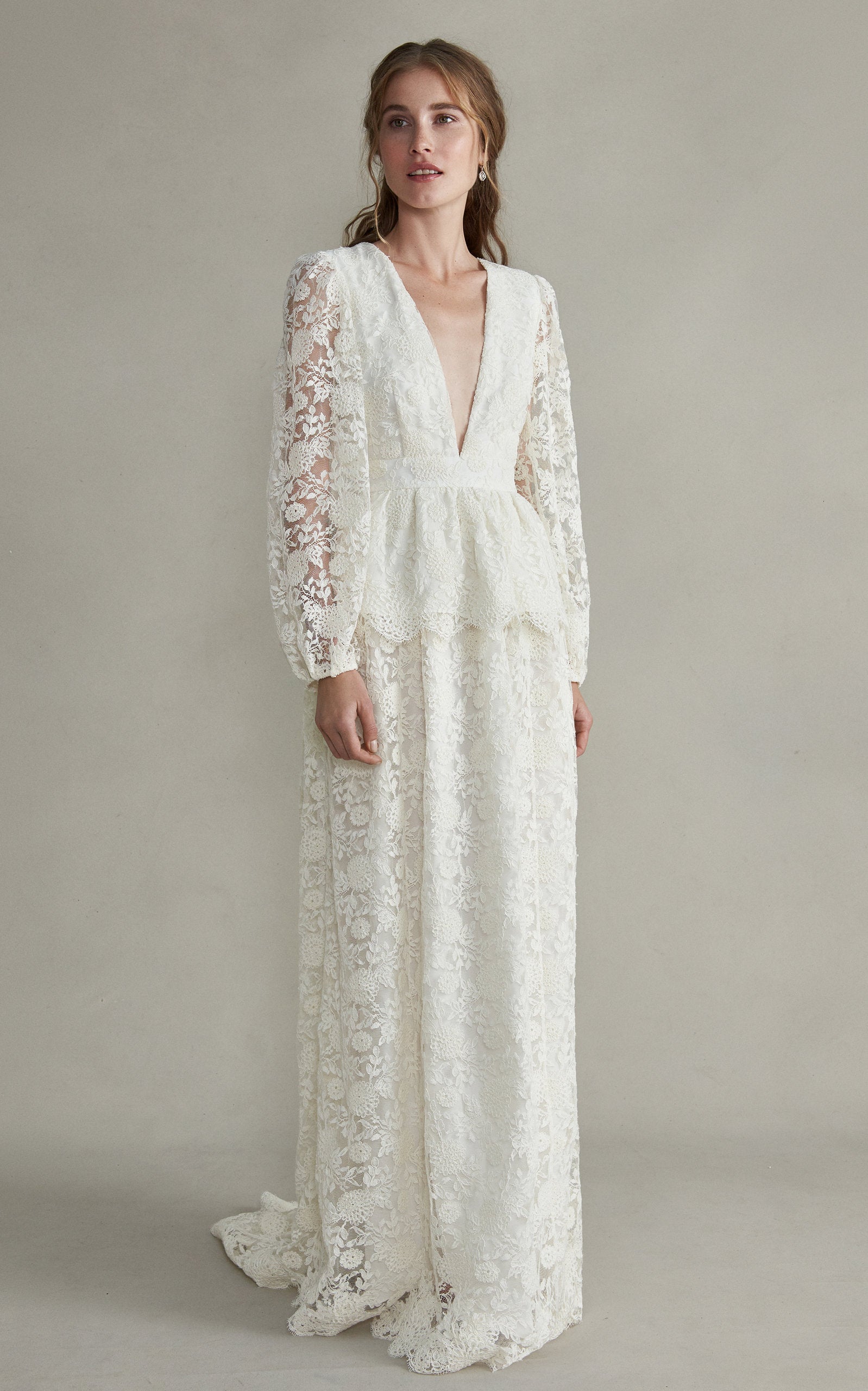 Aphrodite White Lace Gown