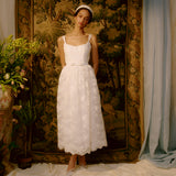 Apple White Lace Dress with Bow