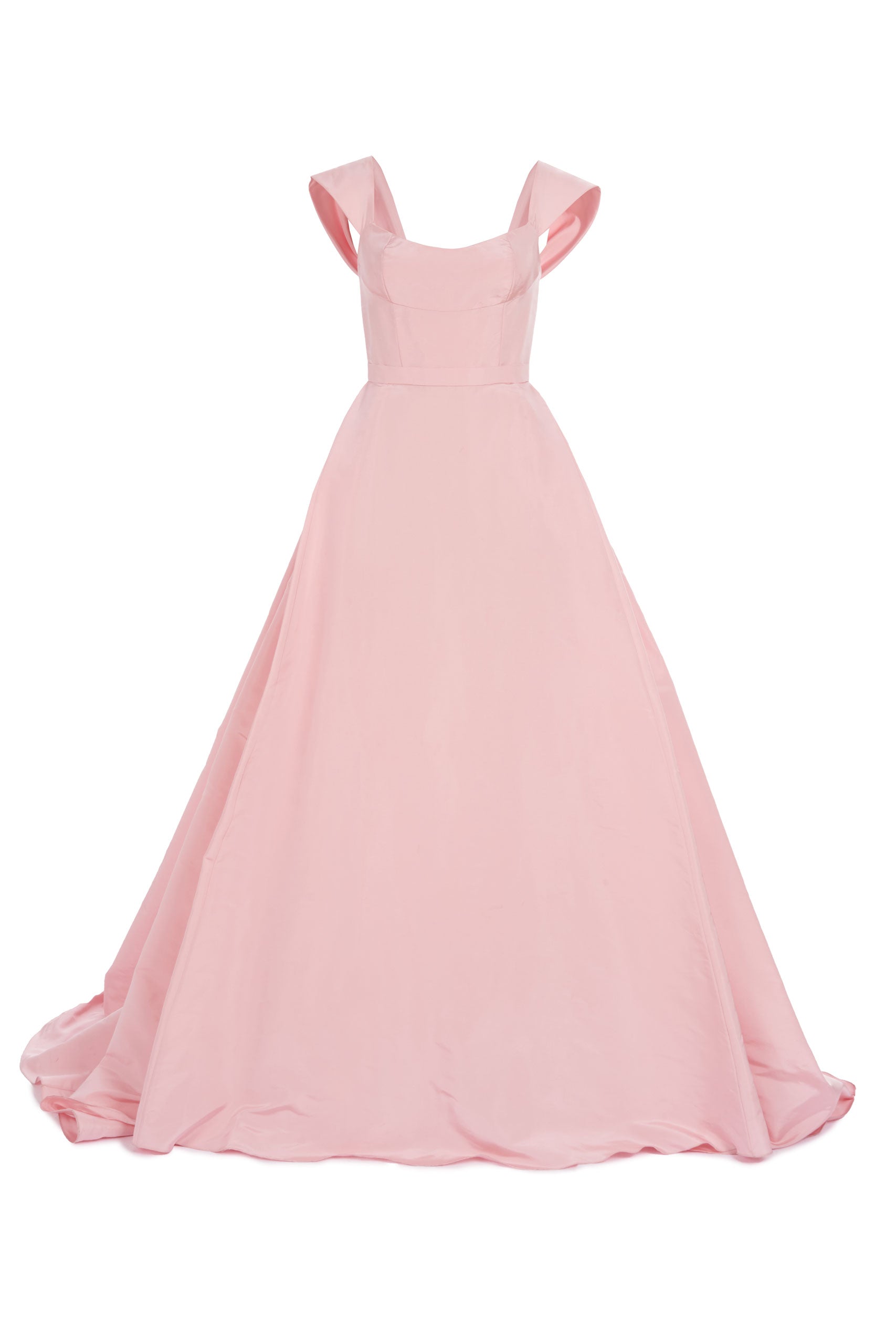 Amelie Pink Silk Faille Gown