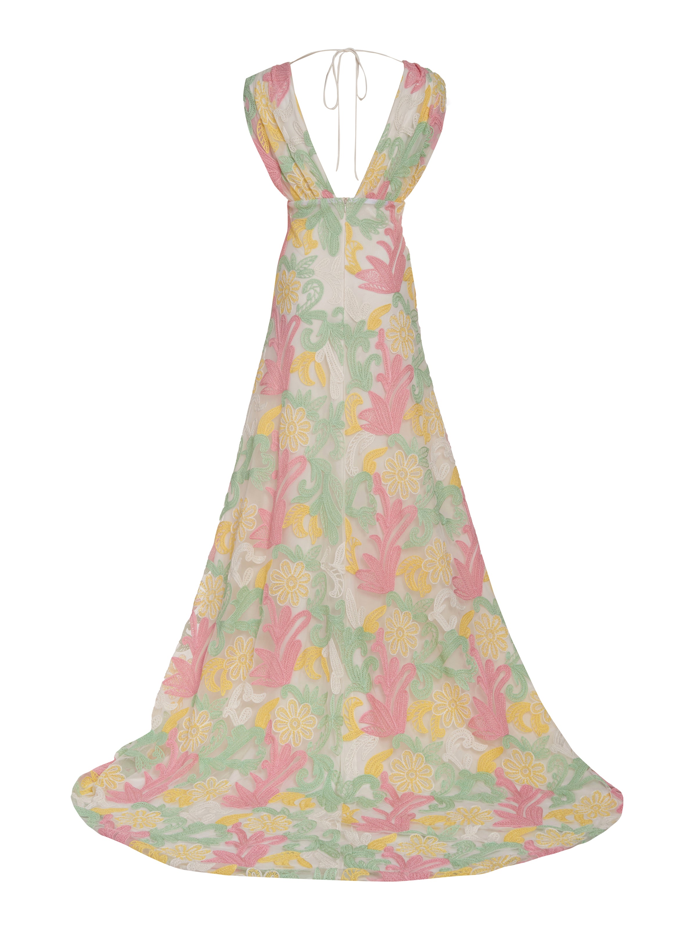 Multi Colour Festival Faux Georgette Designer Gown buy online -