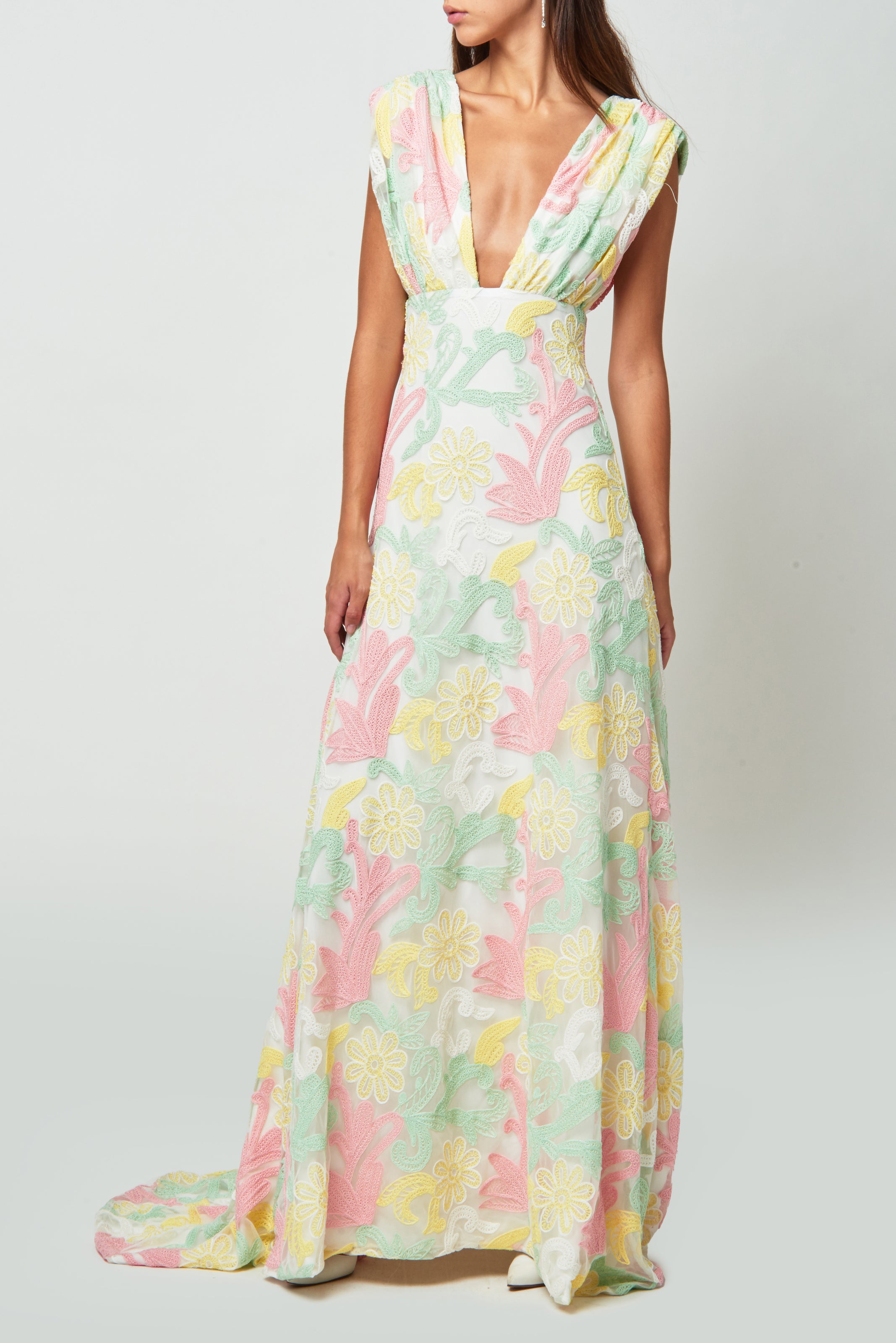 Multi Colored Long Cotton Gown-Dress - Trendz & Traditionz Boutique –  TRENDZ & TRADITIONZ BOUTIQUE