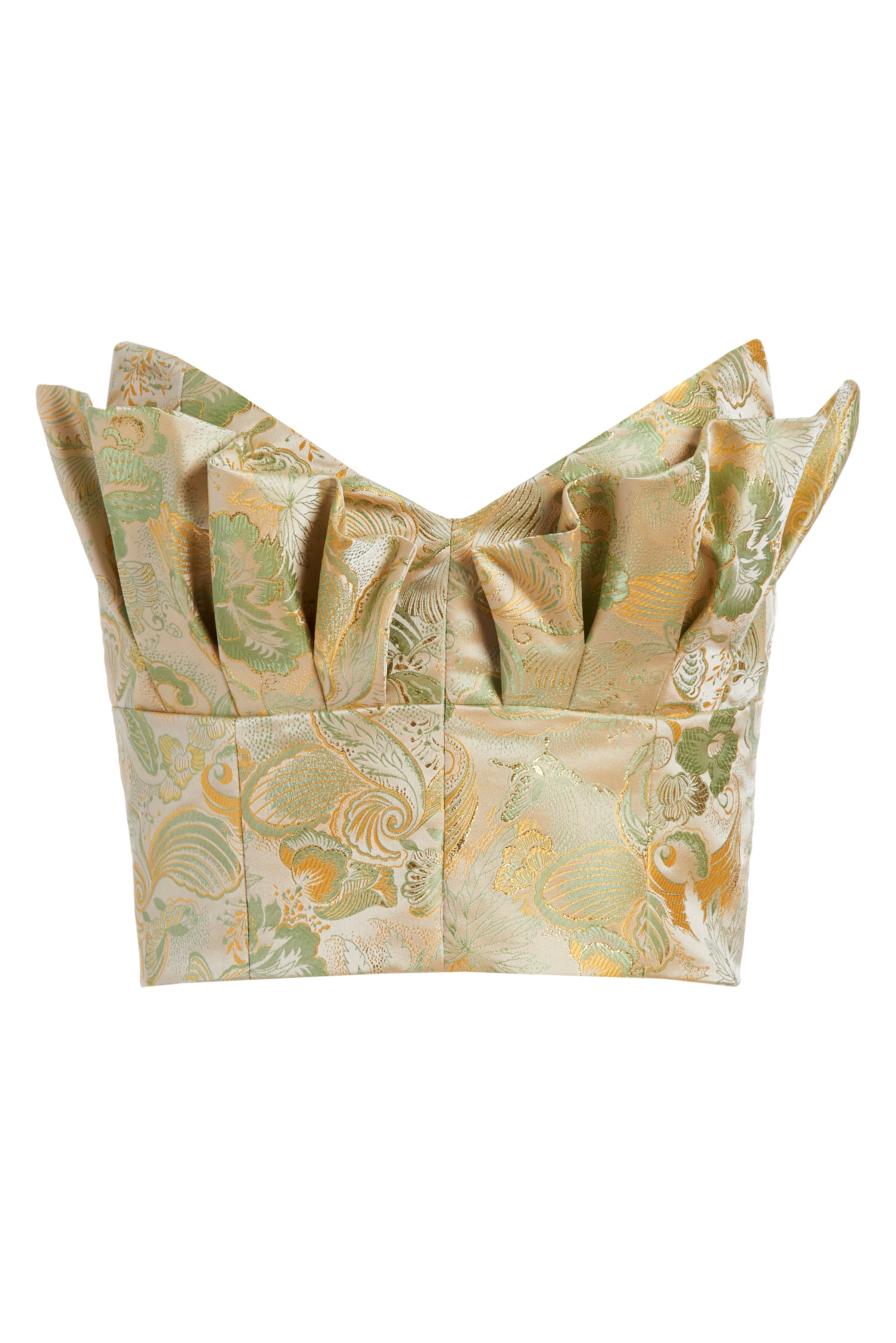 Cassandra Green Butterfly Fabric Top