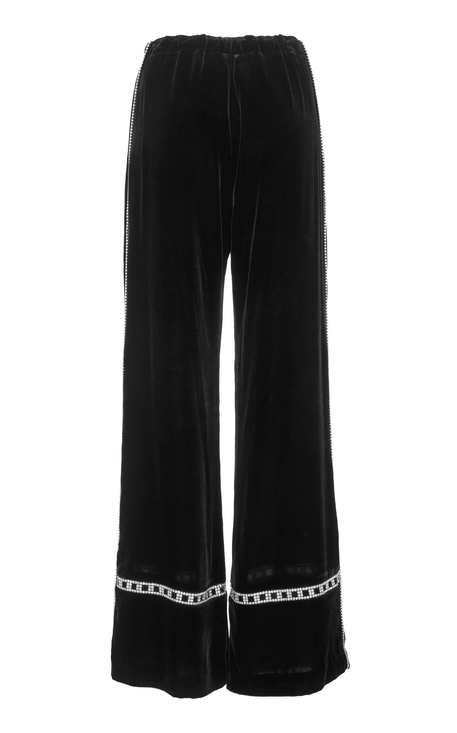 FINAL SALE: Disqo Embellished Black Velvet Pant