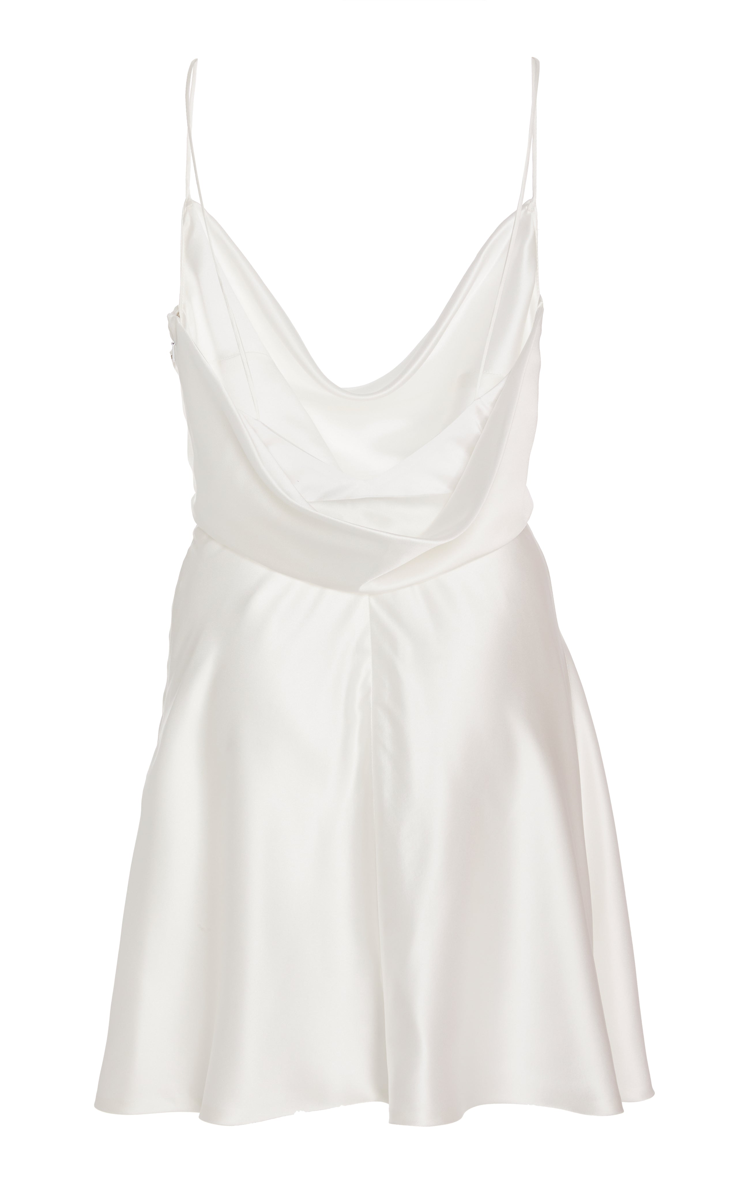 Gloria White Silk Mini Dress